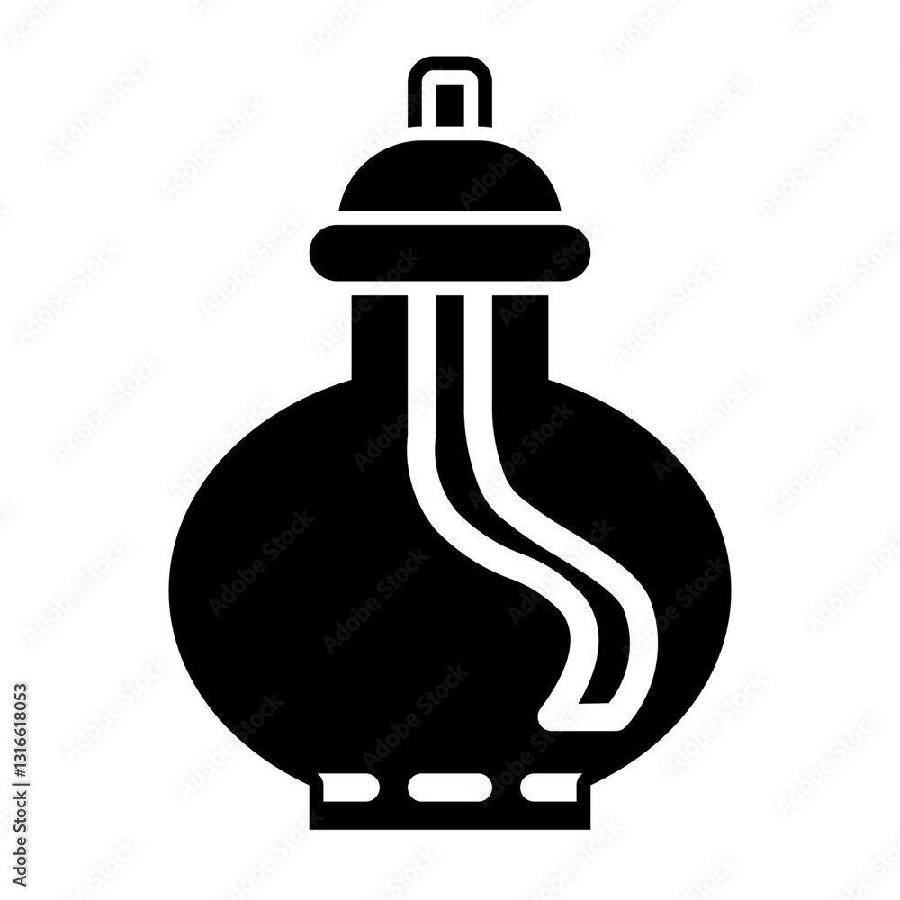 Obraz premium Bunsen glyph icon