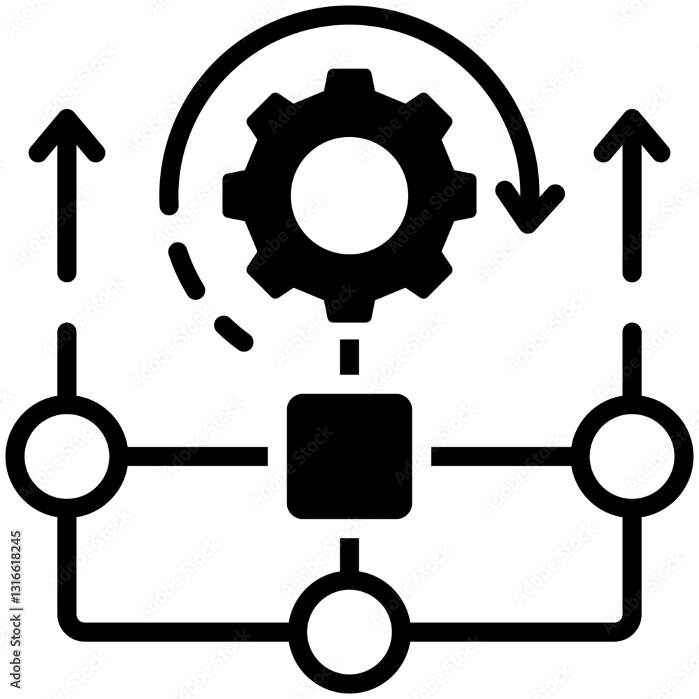 Parallel Processing Icon Parallel Processing Icon