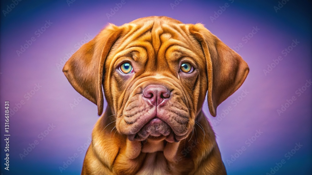 Amazed French Mastiff Puppy, Stunning Photo Amazed French Mastiff Puppy, Stunning Photo