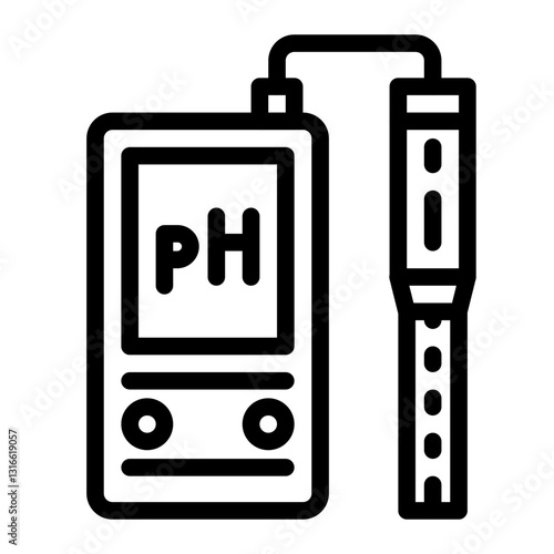pH meter_2 line icon