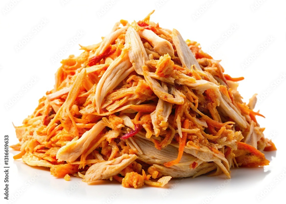 Boiled Shredded Chicken Meat Close Up - High Definition Boiled Shredded Chicken Meat Close Up - High Definition