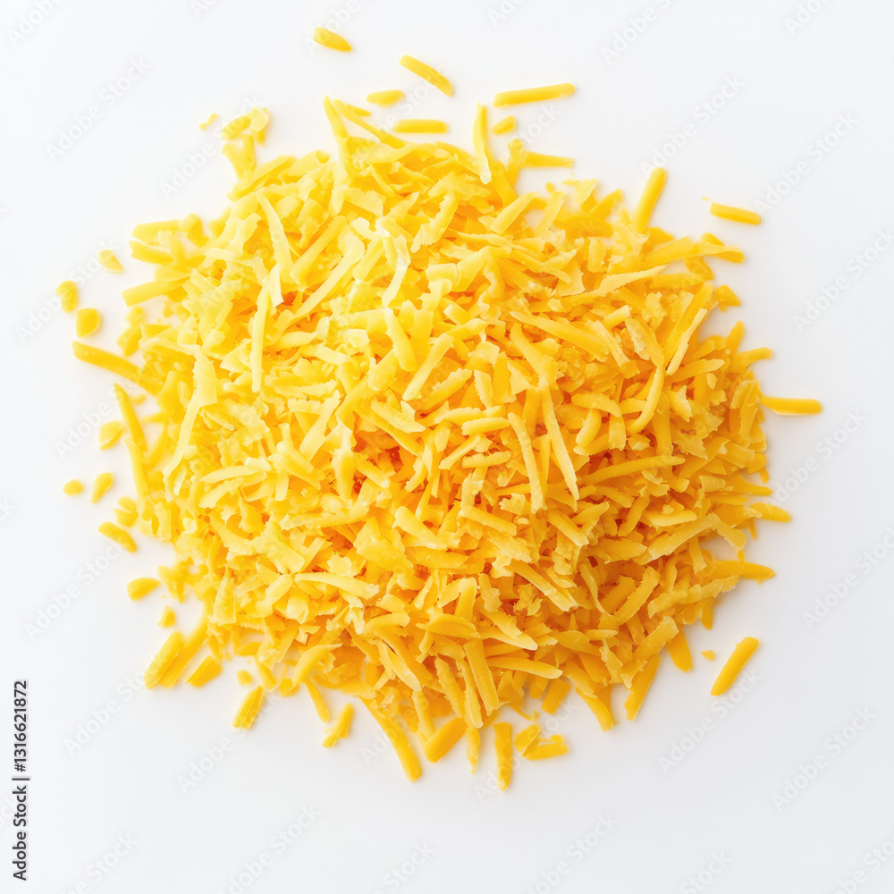 Shredded Cheese Images Textures on white background Shredded Cheese Images Textures on white background