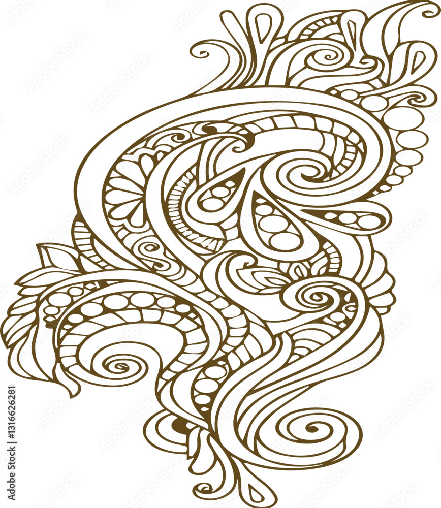 Beautiful flower art and mandala vector design Beautiful flower art and mandala vector design