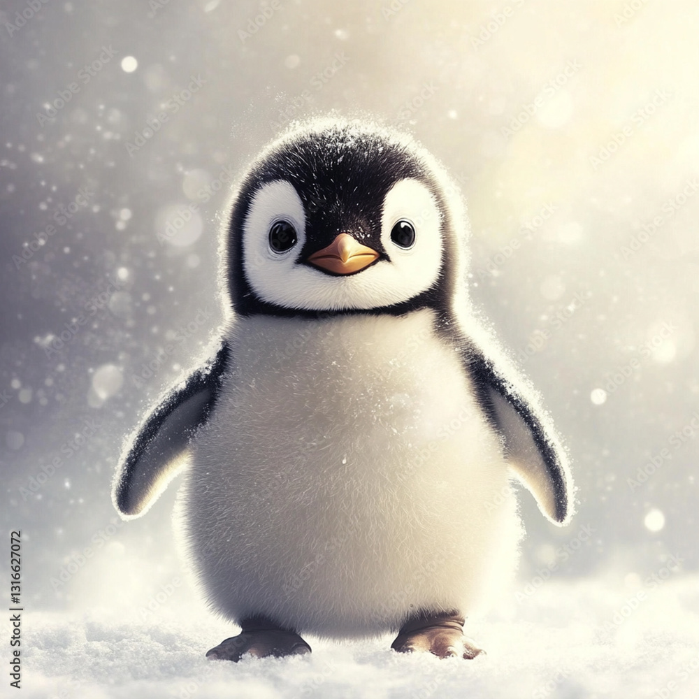 Fototapeta premium A cute penguin