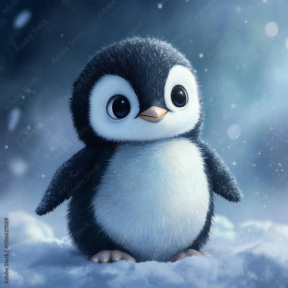 Fototapeta premium A cute penguin
