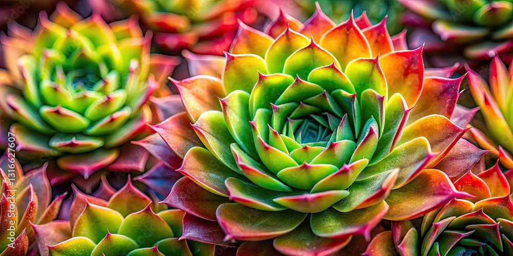 Macro photography reveals a Sempervivum's intricate flower, showcasing the rule of thirds for a stunning houseleek image. Macro photography reveals a Sempervivum's intricate flower, showcasing the rule of thirds for a stunning houseleek image.