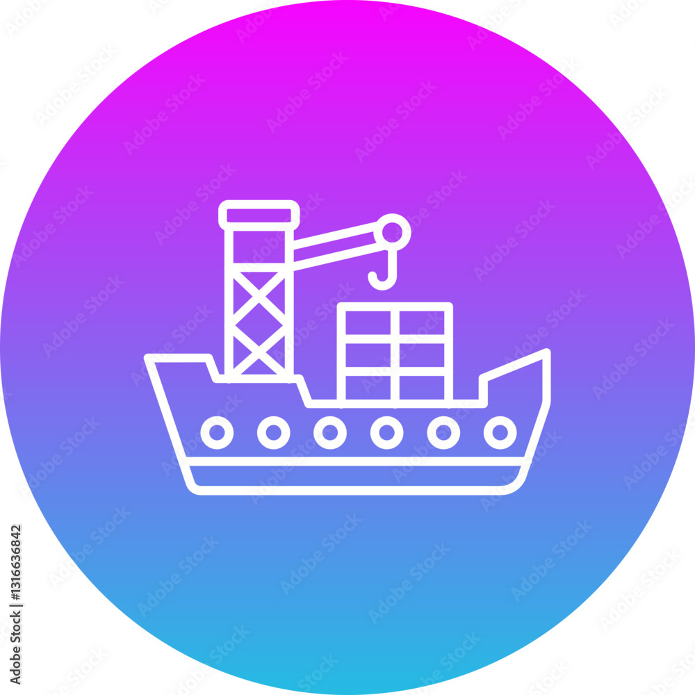 Fototapeta premium Freight Icon