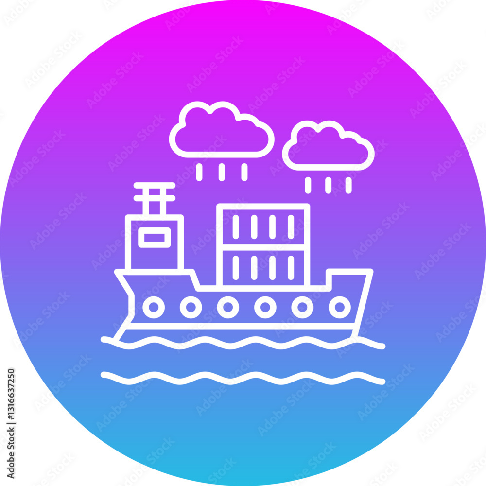 Naklejka premium Cargo shipping Icon