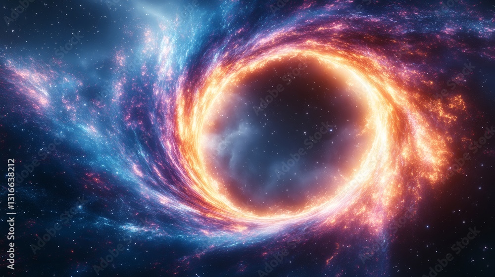 Obraz premium Cosmic Vortex In Dark Space