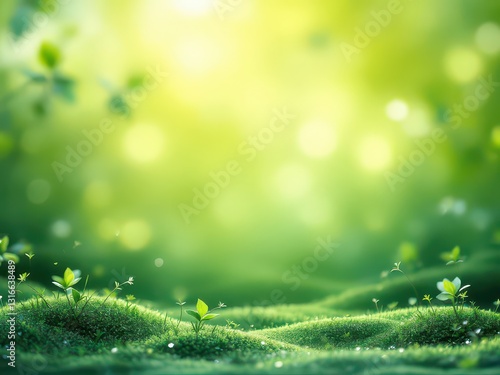  Fresh green gradient background with a clean white border, ideal for presentations, websites, or eco-friendly designs.