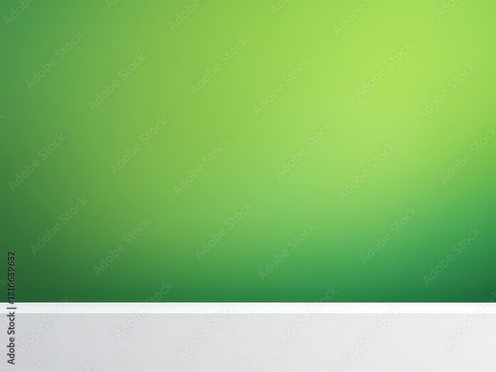 Fototapeta premium Fresh green gradient background with a clean white border, ideal for presentations, websites, or eco-friendly designs.
