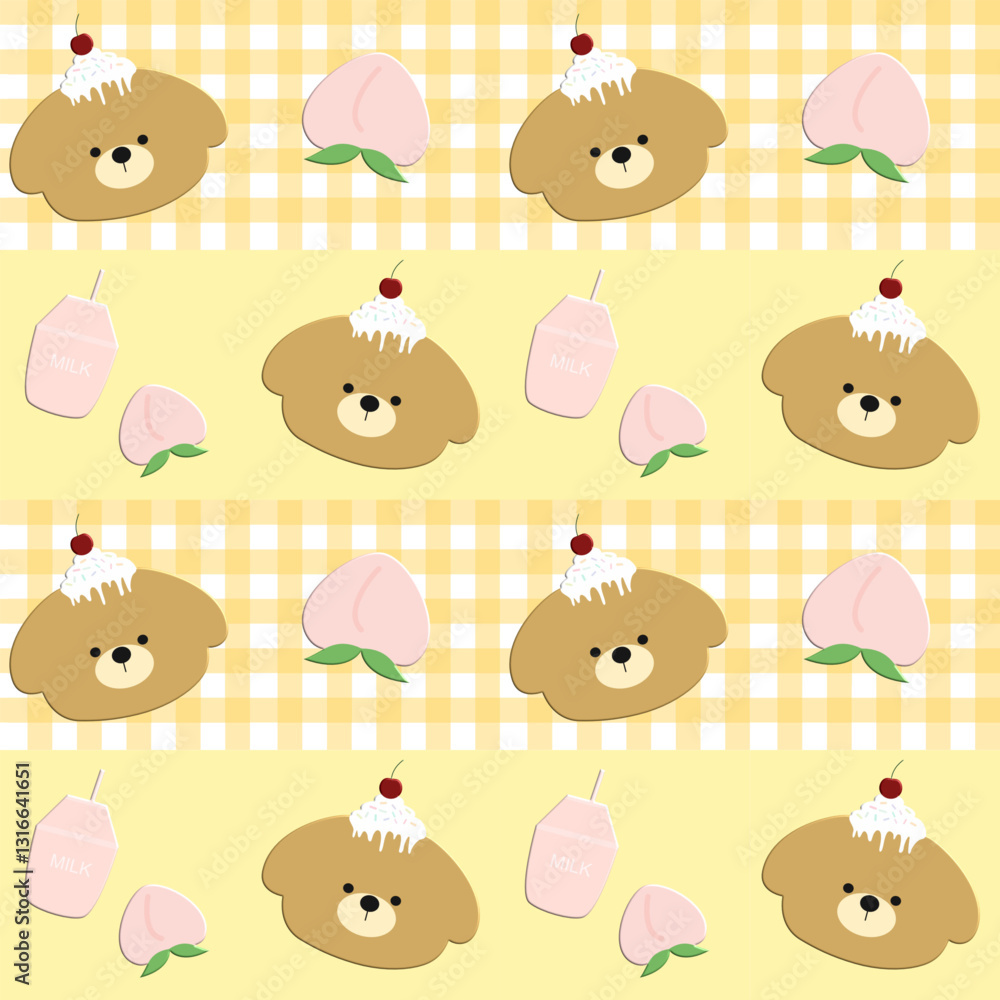 seamless pattern with teddy bears seamless pattern with teddy bears