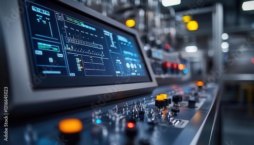 A SCADA system monitoring the production processes in a pharmaceutical manufacturing plant, Industrial Control Systems, Automated and precise