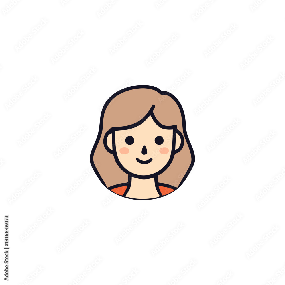 People icon character flat design. Cartoon avatar, profile in vector illustration People icon character flat design. Cartoon avatar, profile in vector illustration