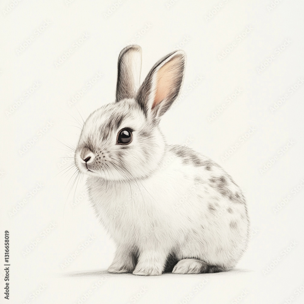 Obraz premium A cutie rabbit