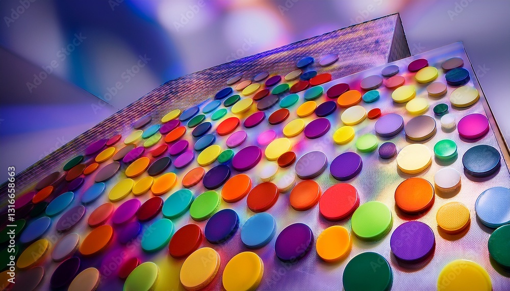 Obraz premium The interplay of shapes creates a unique rhythm. 