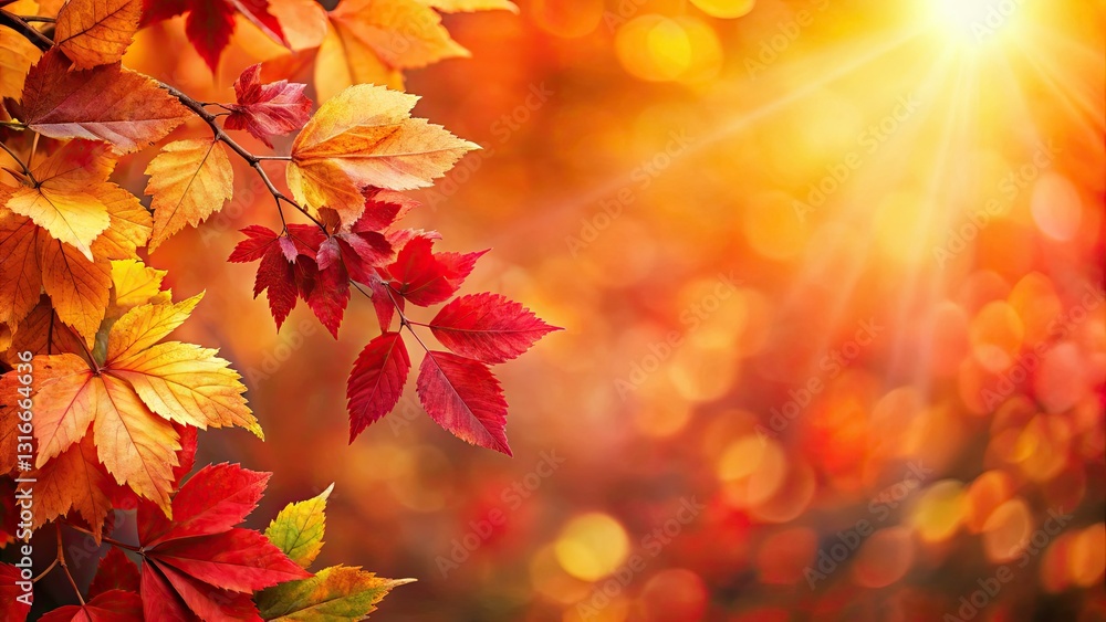 Golden autumn leaves blaze in vibrant red, orange, and yellow, creating a stunning nature wallpaper. Golden autumn leaves blaze in vibrant red, orange, and yellow, creating a stunning nature wallpaper.
