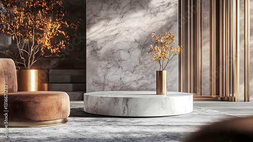 Product display stands for design work, product promotion, or various promotions and campaigns that are premium and luxurious.