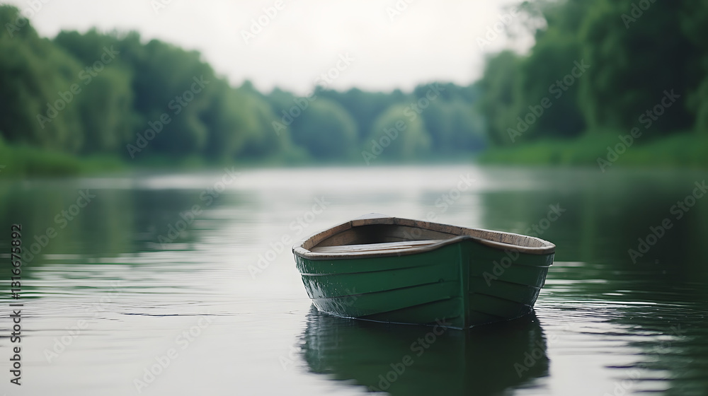 A serene boat floating on a calm river with gentle ripples, evoking tranquility and peacefulness.
A serene boat floating on a calm river with gentle ripples, evoking tranquility and peacefulness.