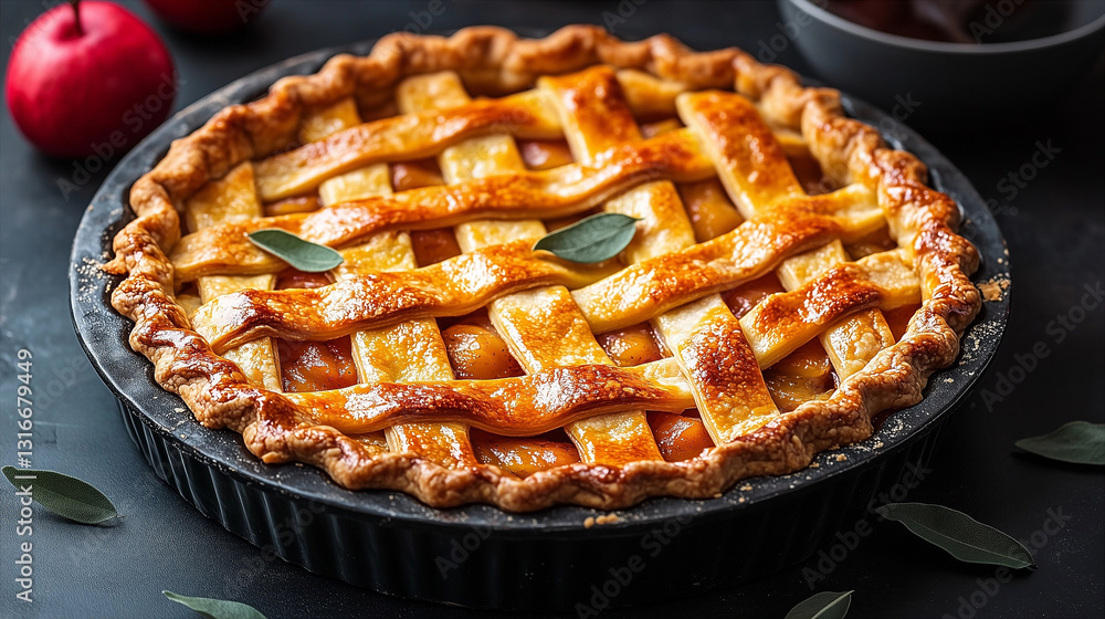 Hot pie cooling in the kitchen, ready to eat Hot pie cooling in the kitchen, ready to eat