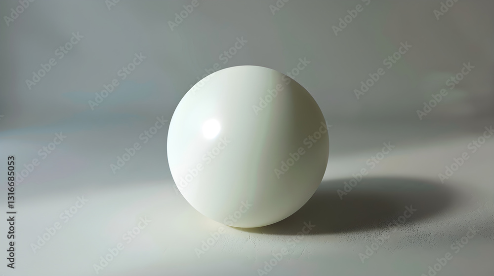 Close-Up View of a Standard White Table Tennis (Ping Pong) Ball in High-Resolution Close-Up View of a Standard White Table Tennis (Ping Pong) Ball in High-Resolution