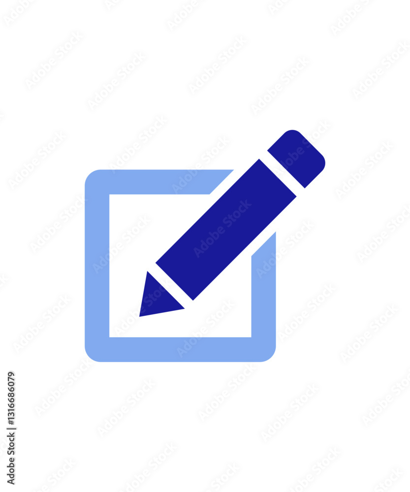 Edit tool icon with two tone Edit tool icon with two tone