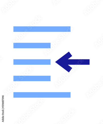 Left align icon filled