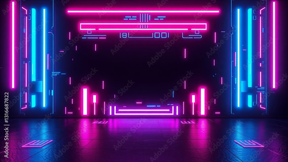 Pixelated Neon Chaos Pixelated Neon Chaos