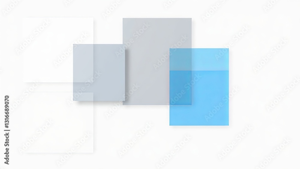 Abstract Transparent Square Overlay