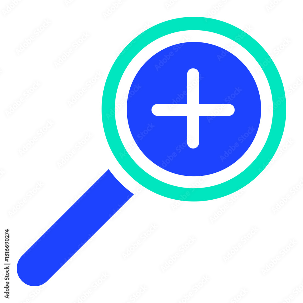 Fototapeta premium Zoom in Vector Icon Design Illustration