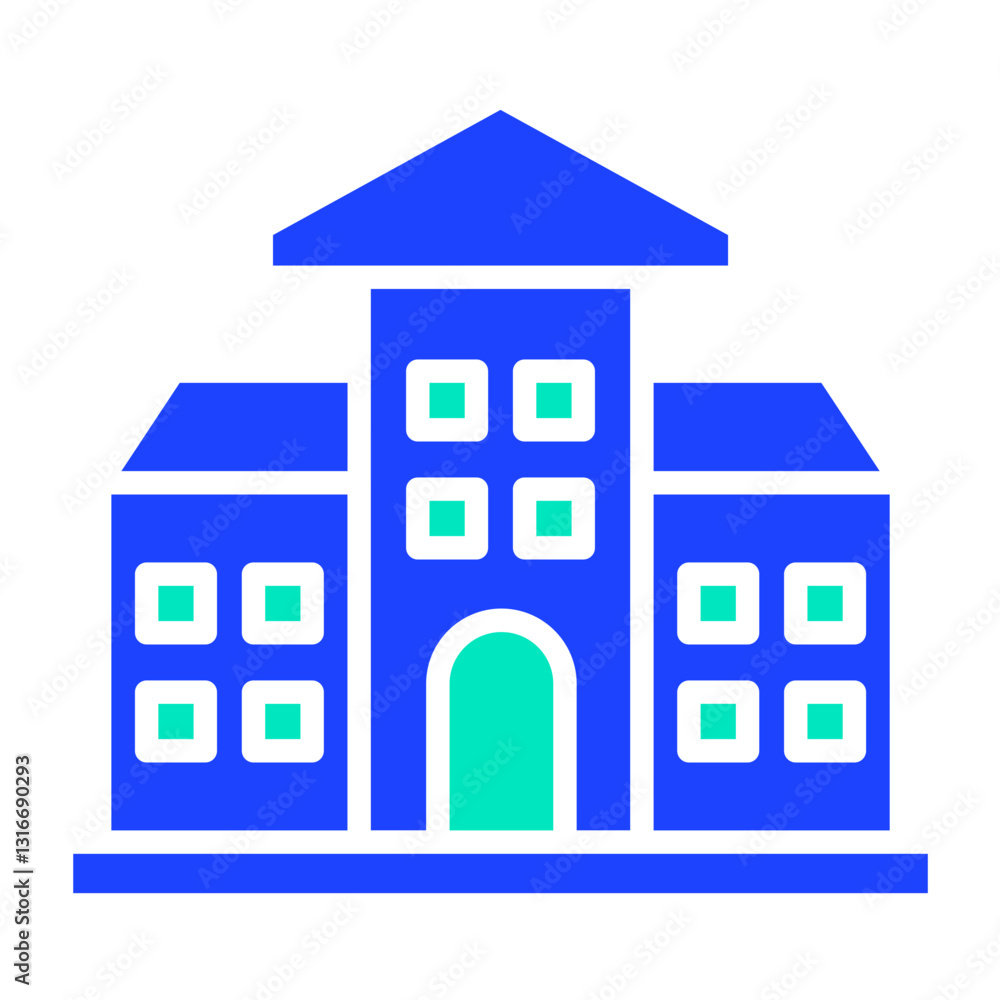 School Vector Icon Design Illustration School Vector Icon Design Illustration
