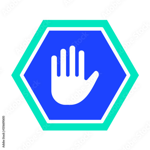 Ad Block Vector Icon Design Illustration