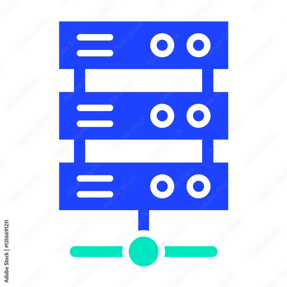 Server Vector Icon Design Illustration Server Vector Icon Design Illustration
