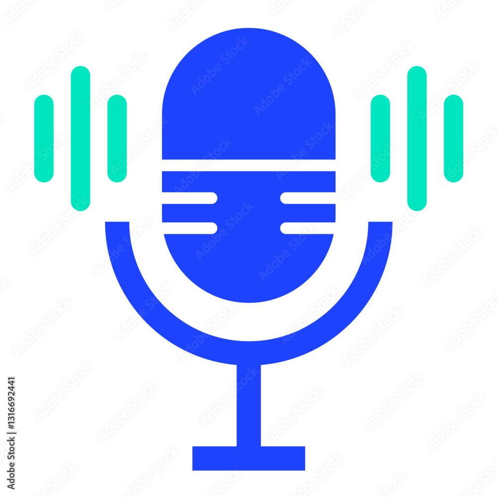 Microphone Vector Icon Design Illustration Microphone Vector Icon Design Illustration
