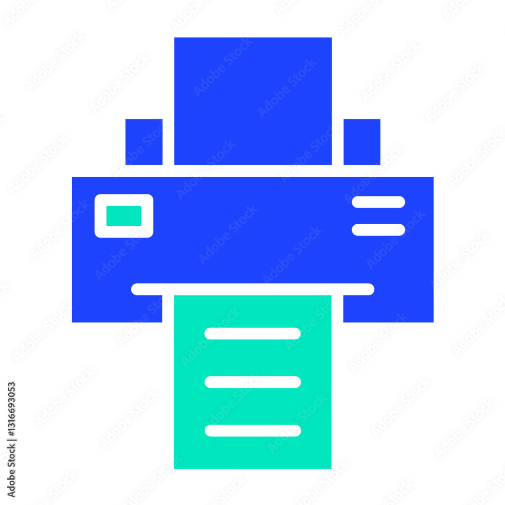 Printer Vector Icon Design Illustration Printer Vector Icon Design Illustration