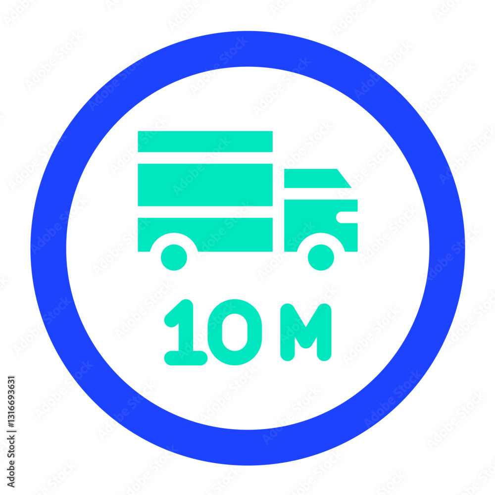 Length limit Vector Icon Design Illustration Length limit Vector Icon Design Illustration