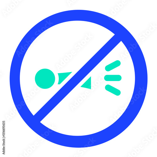 No horn Vector Icon Design Illustration