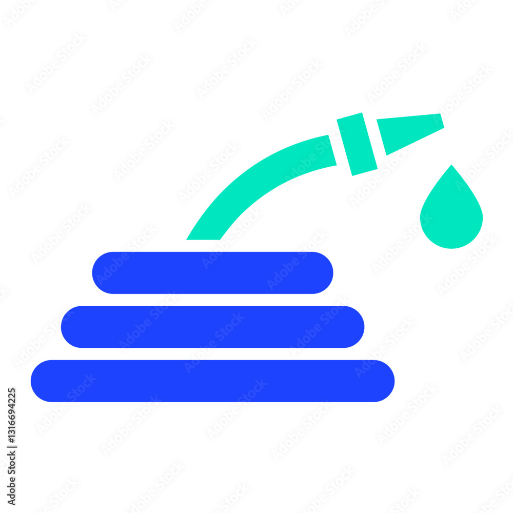 Water hose Vector Icon Design Illustration Water hose Vector Icon Design Illustration