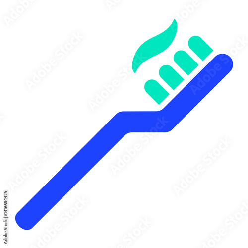 Toothbrush Vector Icon Design Illustration