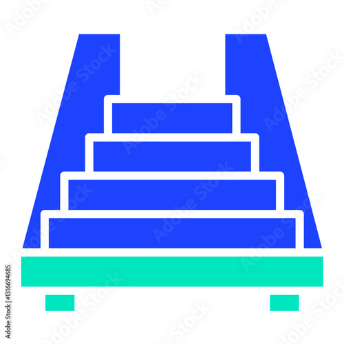 Stairs Vector Icon Design Illustration