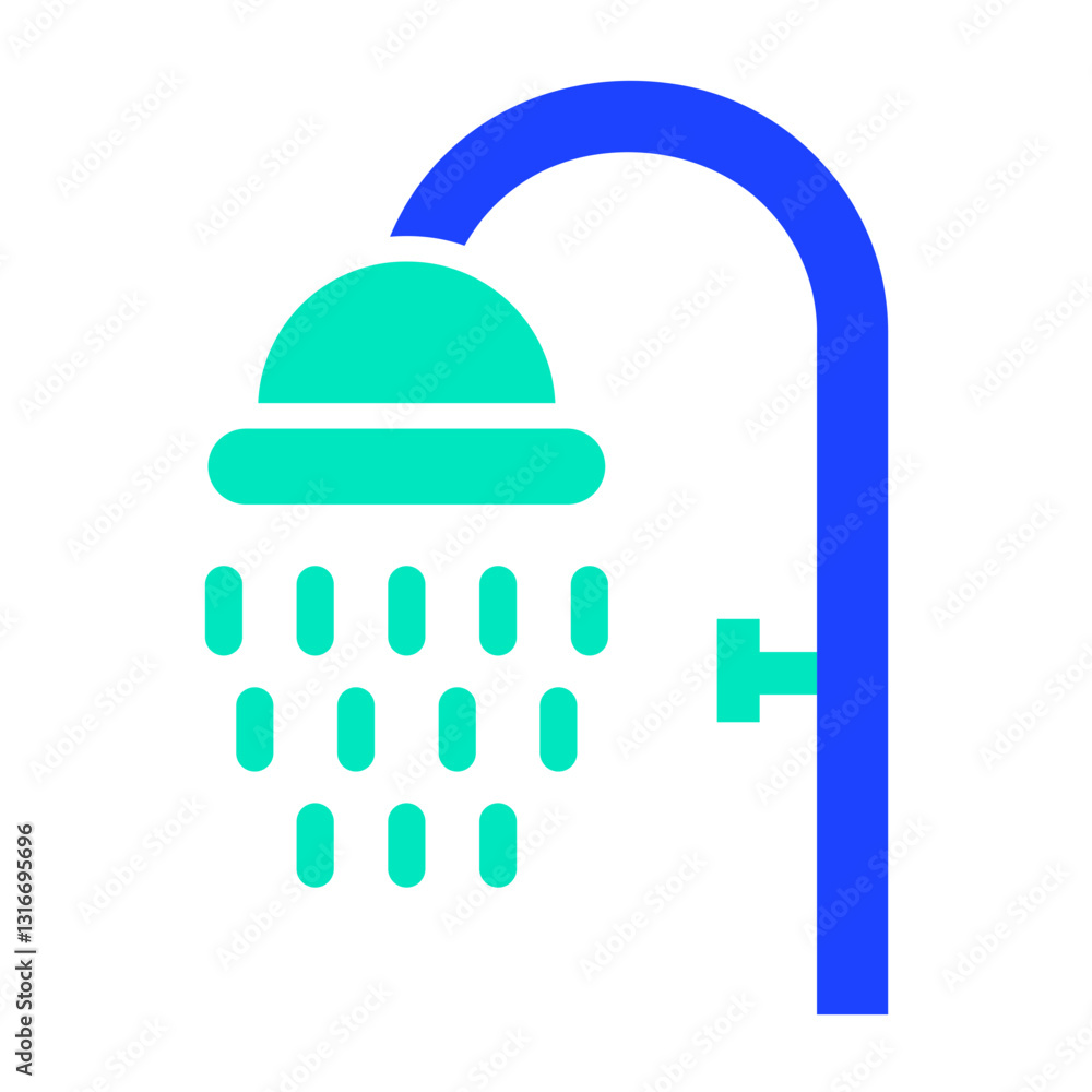 Shower Vector Icon Design Illustration Shower Vector Icon Design Illustration