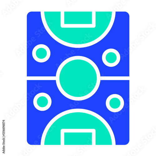 Air hockey Vector Icon Design Illustration