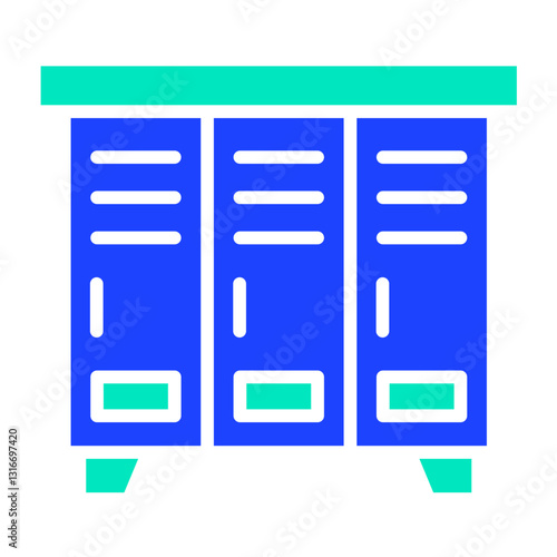 Locker Vector Icon Design Illustration