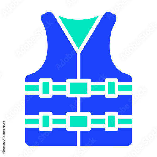 Life vest Vector Icon Design Illustration
