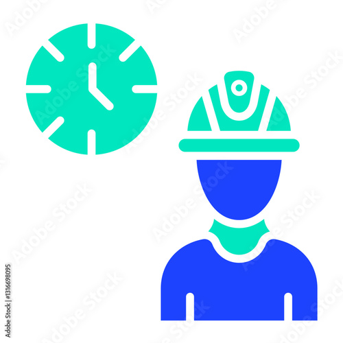 Working hours Vector Icon Design Illustration