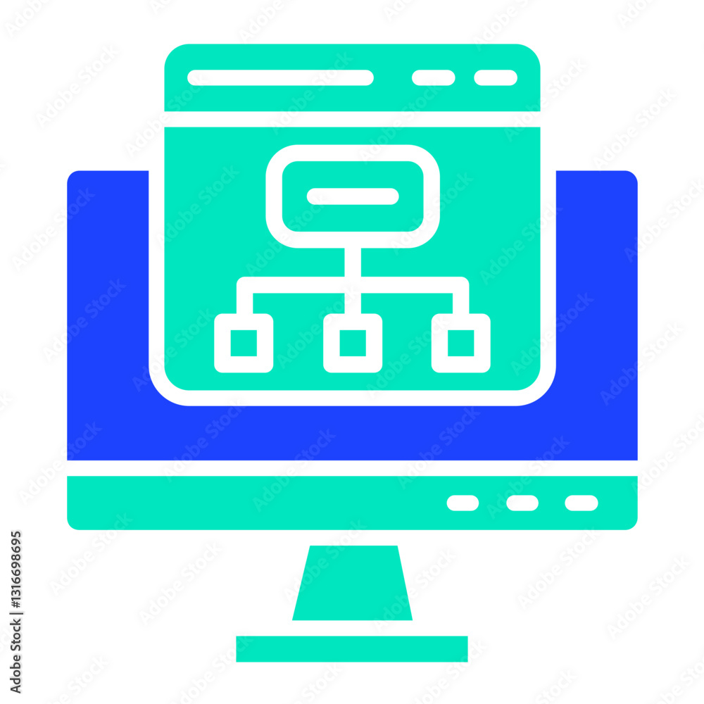 Sitemap Vector Icon Design Illustration Sitemap Vector Icon Design Illustration