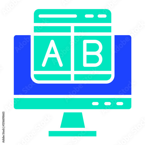Ab testing Vector Icon Design Illustration