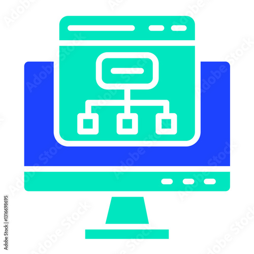Sitemap Vector Icon Design Illustration