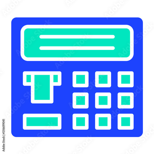 Atm machine Vector Icon Design Illustration