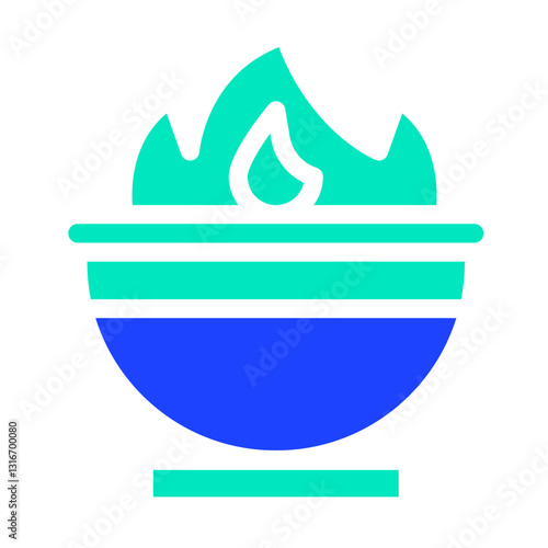 Cauldron Vector Icon Design Illustration